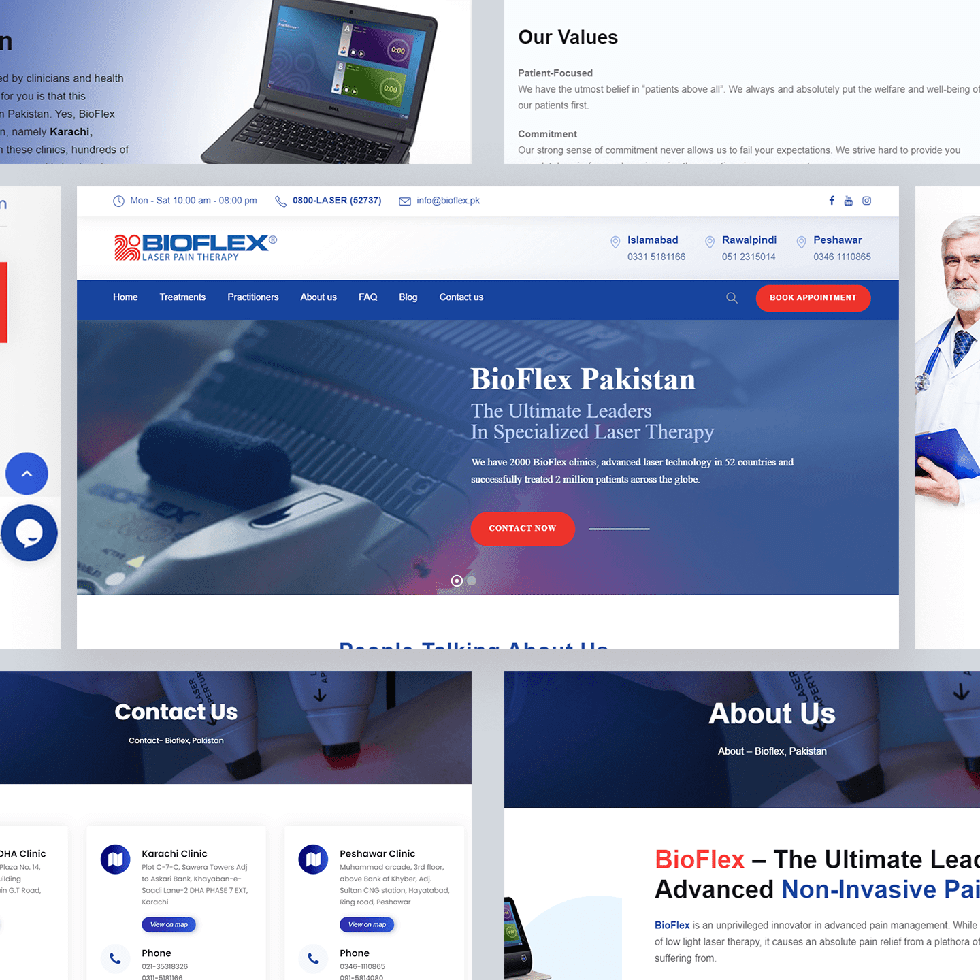 Bioflex - Web Design by Abdul Mateen - Graphic Designer & Front-End-Developer - Islamabad, Pakistan