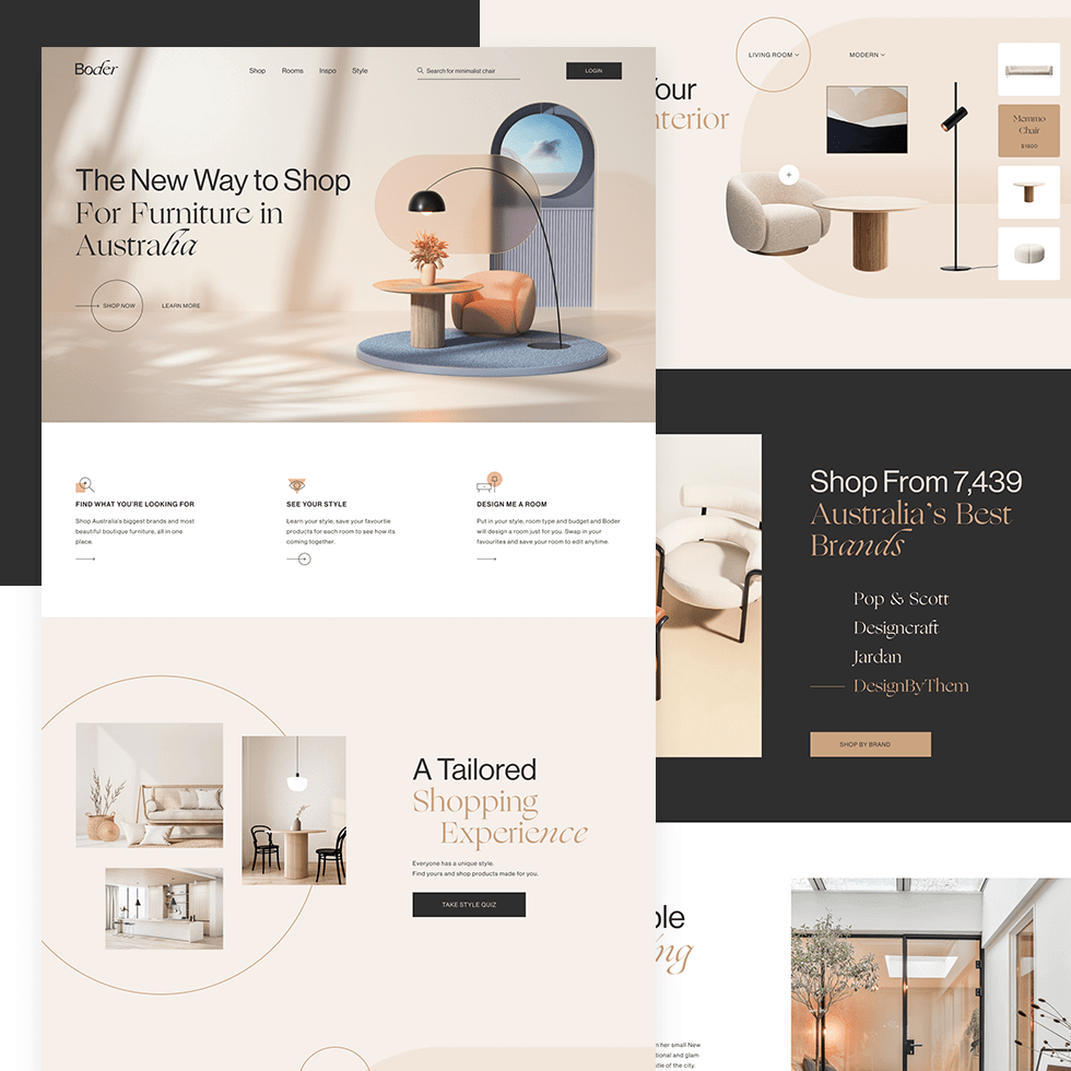 Border Web UI Design