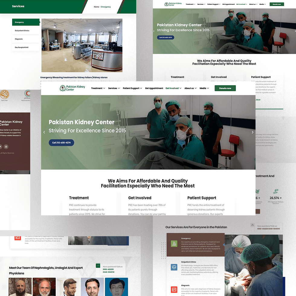 Pakistan-Kidney-Center WordPress Website Design and Development
